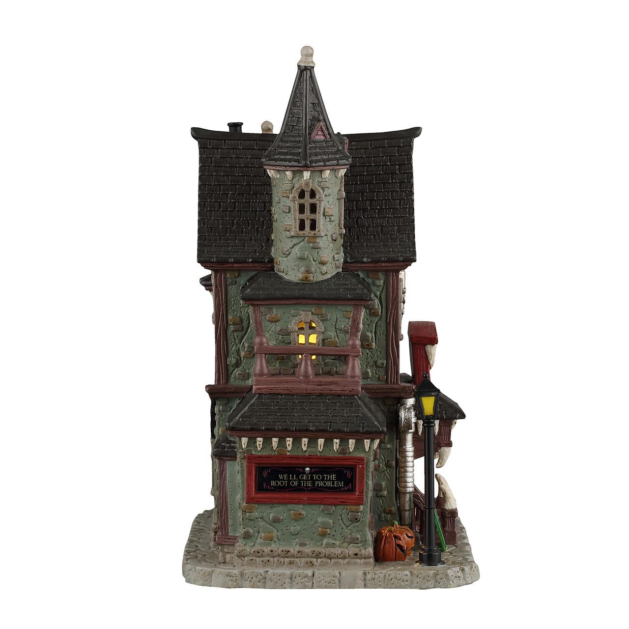 lemax-frightful-fangs-dentistry-spooky-town-zahnarzt-gruselhaus image 2