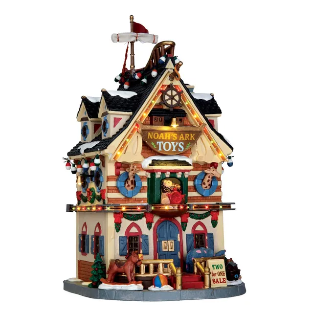 lemax-noah-s-ark-toys-beleuchteter-spielzeugladen-weihnachtsdorf image 1