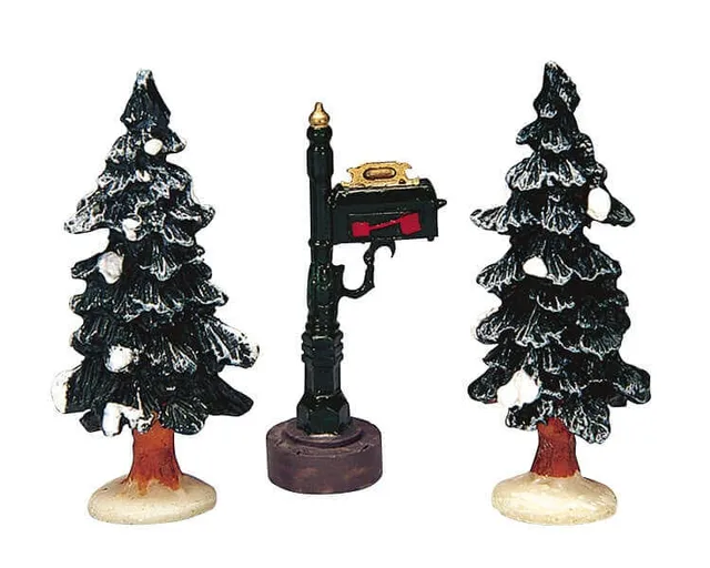 lemax-mailbox-two-trees-briefkasten-miniatur image 1