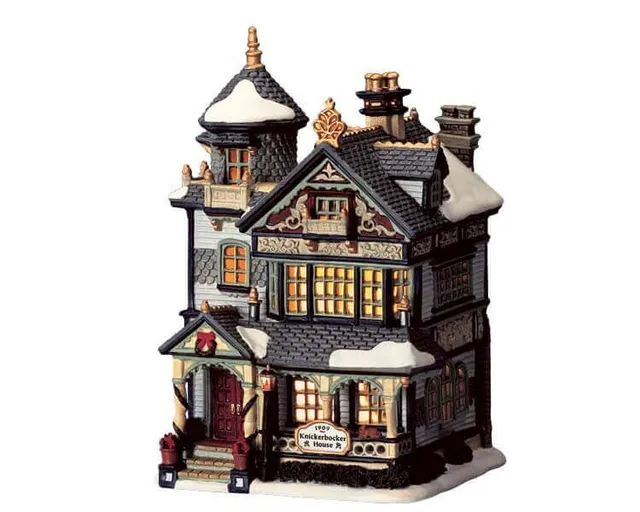 lemax-walker-residence-beleuchtetes-miniaturhaus-wohnhaus-f-r-weihnachtsdorf image 1