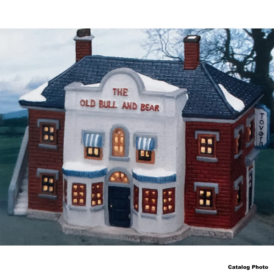 lemax-the-old-bull-and-bear-beleuchtetes-miniaturhaus image 1