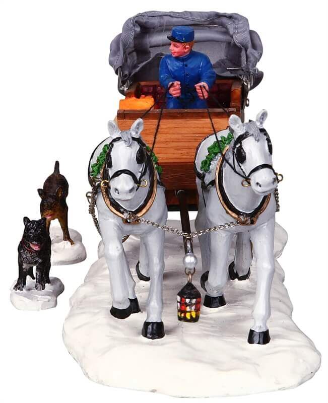 lemax-mail-carriage-weihnachtsdorf-figur image 3