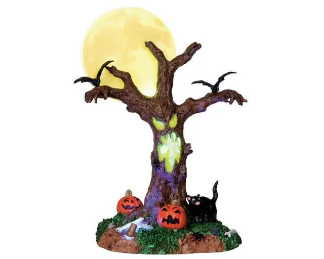 lemax-scary-moonlit-tree-spooky-town-halloween-baum image 1