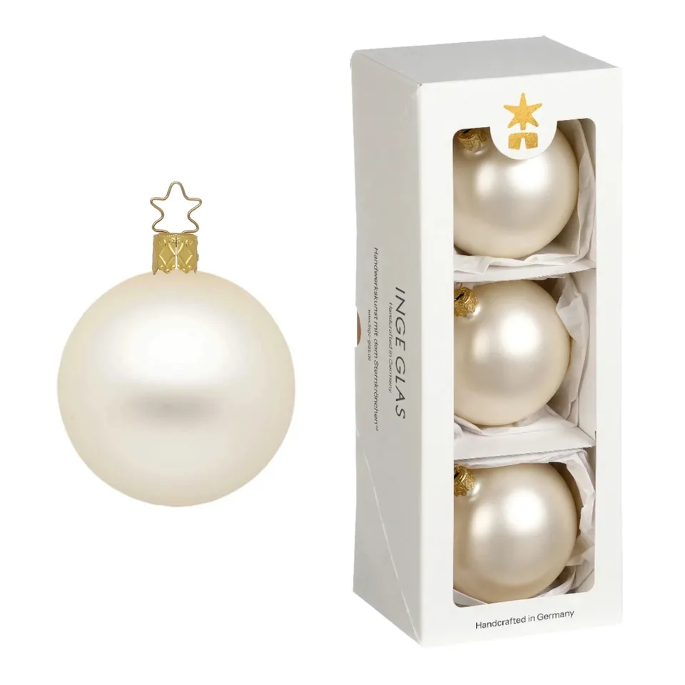 inge-glas-kugel-champagner-matt-christbaumkugel-8-cm image 1