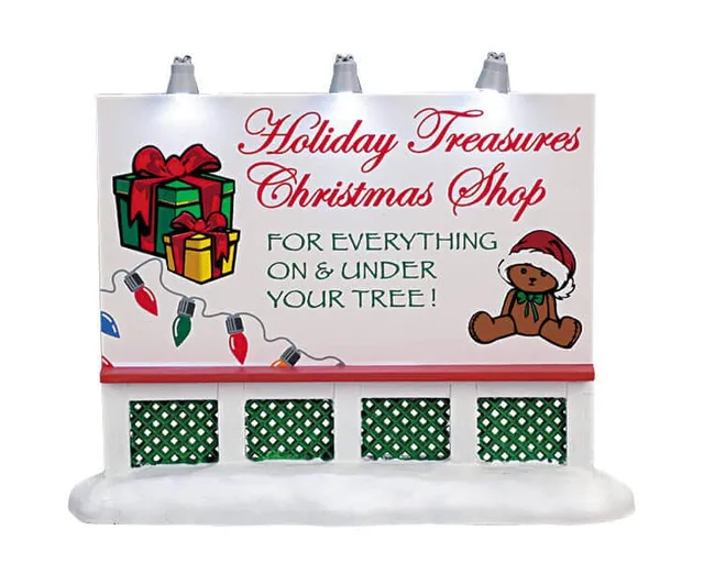 lemax-holiday-treasures-billboard-werbetafel-f-r-weihnachtsdorf image 1
