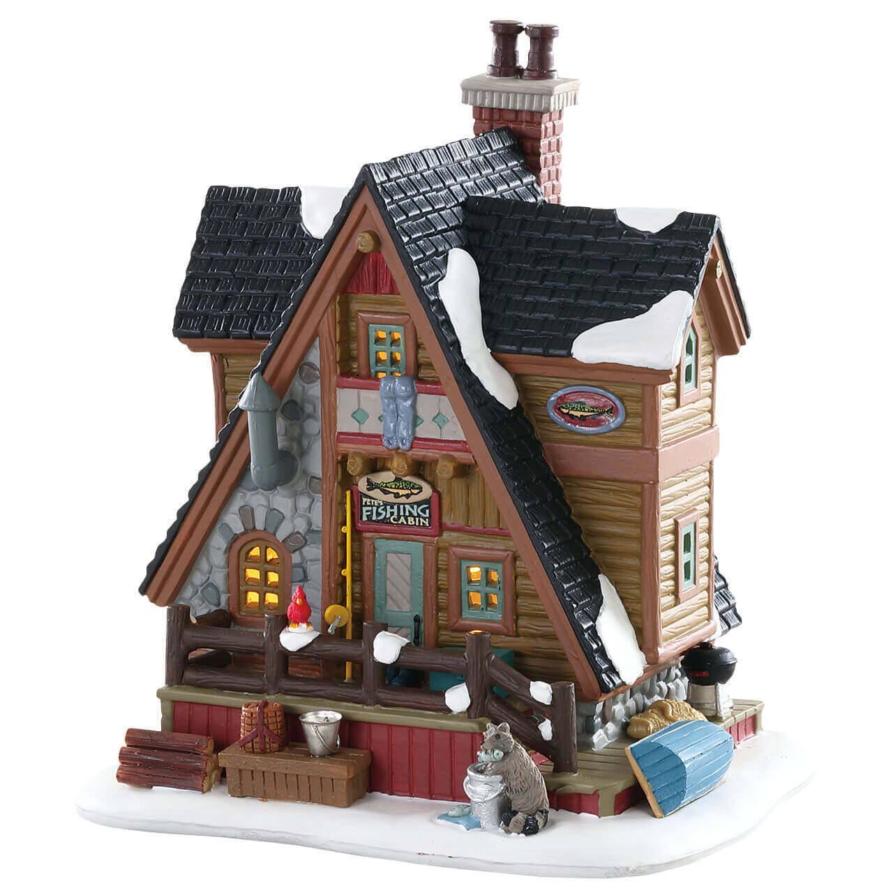 lemax-petes-fishing-cabin-beleuchtete-miniatur-fischerh-tte image 1