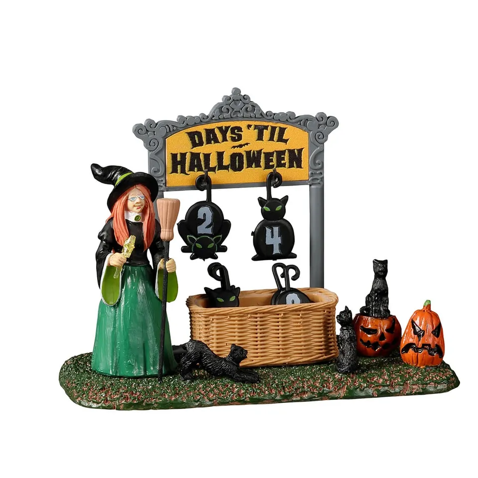 lemax-black-cat-countdown-halloween-countdown-figuren image 1