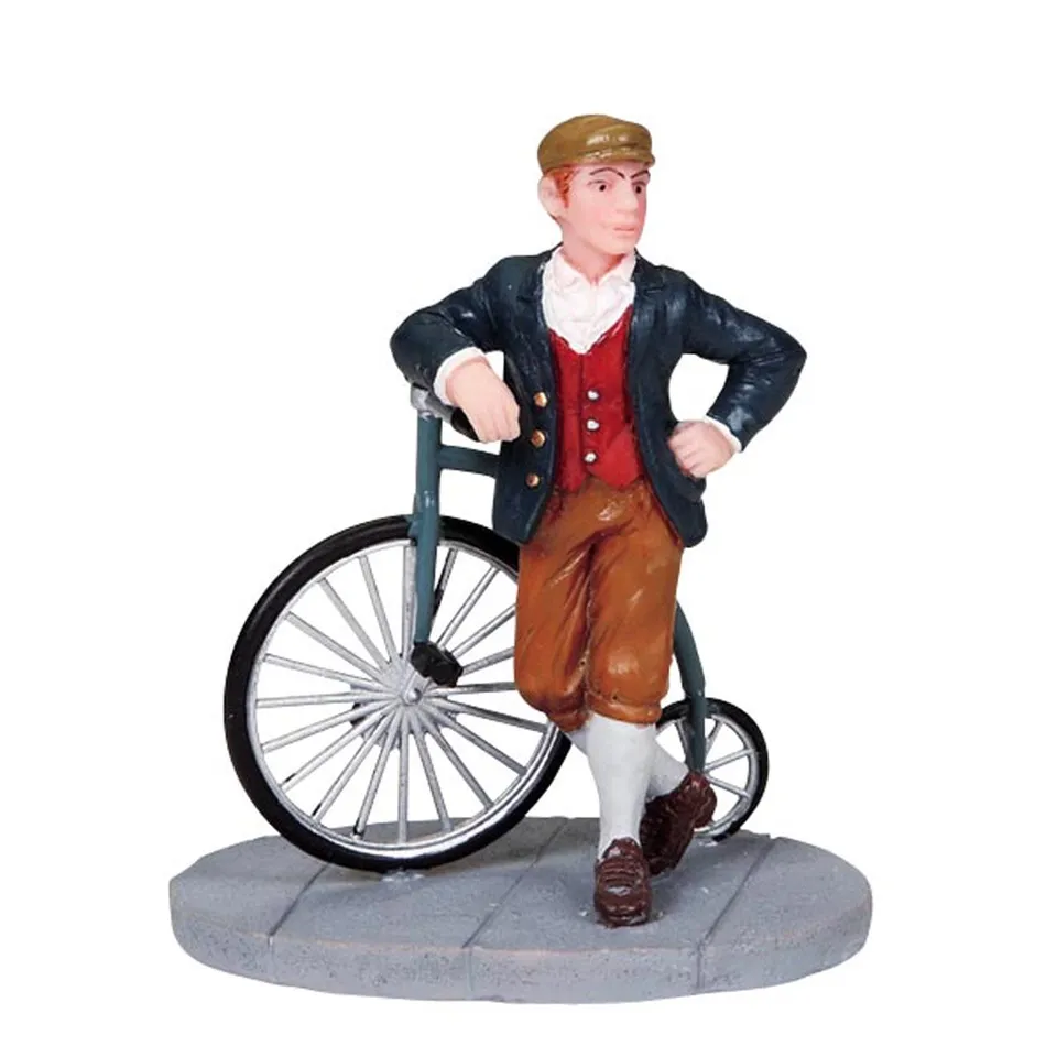 lemax-the-cyclist-miniatur-figur-radfahrer image 1