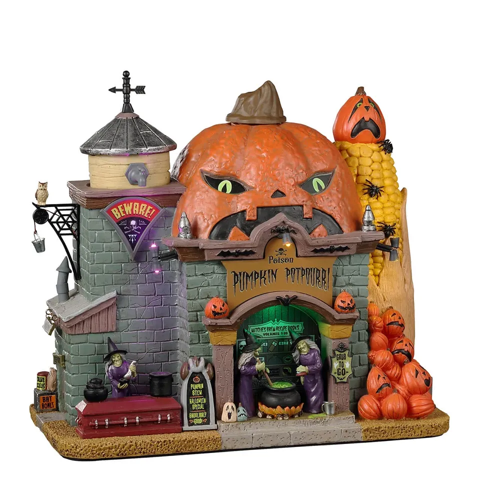 lemax-poison-pumpkin-potpourri-spooky-town-hexen-shop image 1