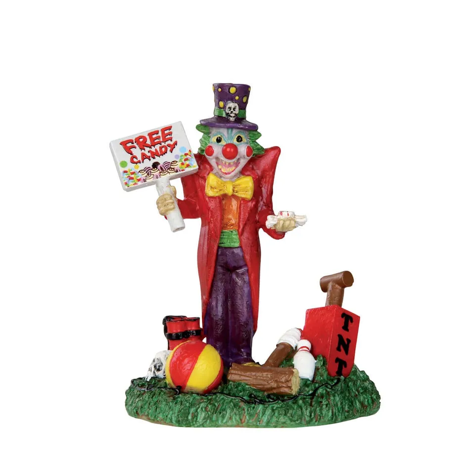 lemax-free-candy-clown-figur-spooky-town image 1