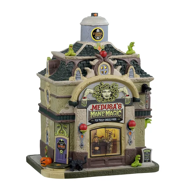 lemax-medusa-s-mane-magic-spooky-town-grusel-salon image 1