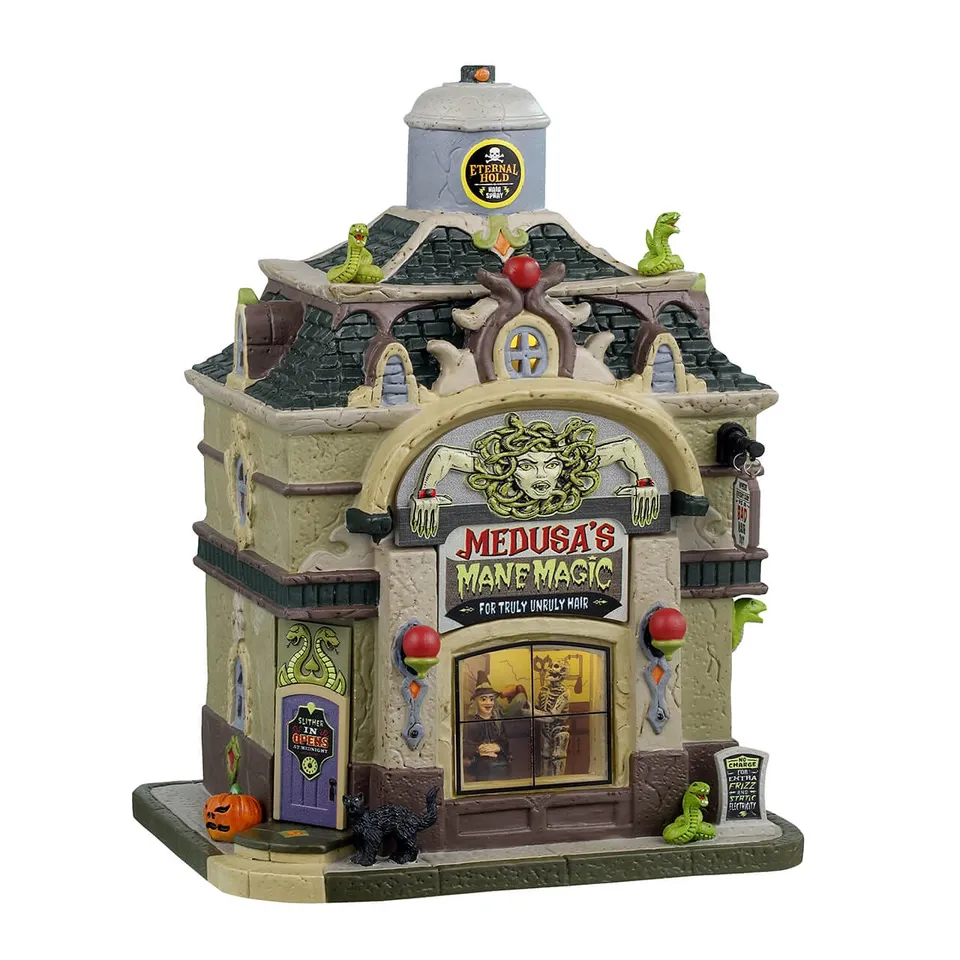 lemax-medusa-s-mane-magic-spooky-town-grusel-salon image 1