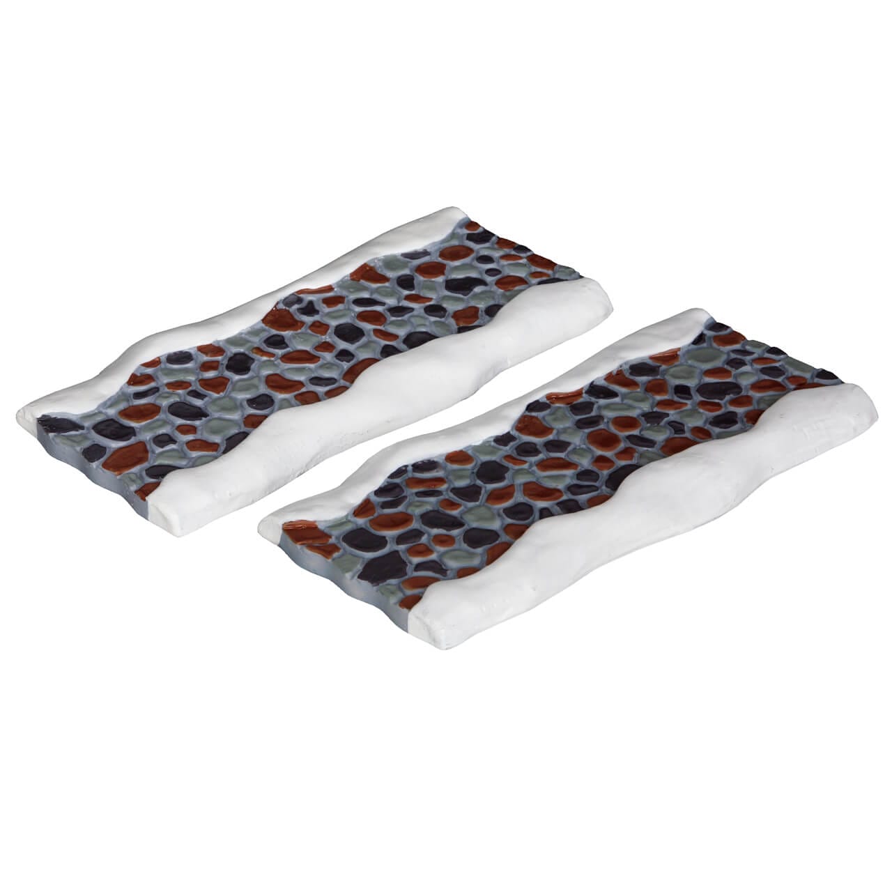 lemax-2-pc-stone-road-gerade-weihnachtsdorf-stra-e-2er-set image 1