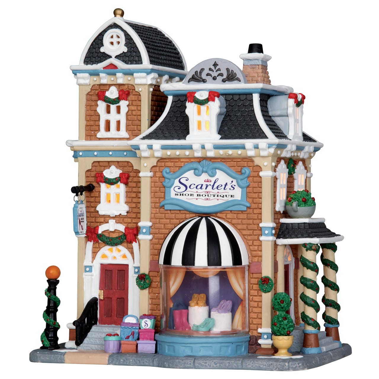 lemax-scarlet-s-shoe-boutique-weihnachtsdorf-laden image 1