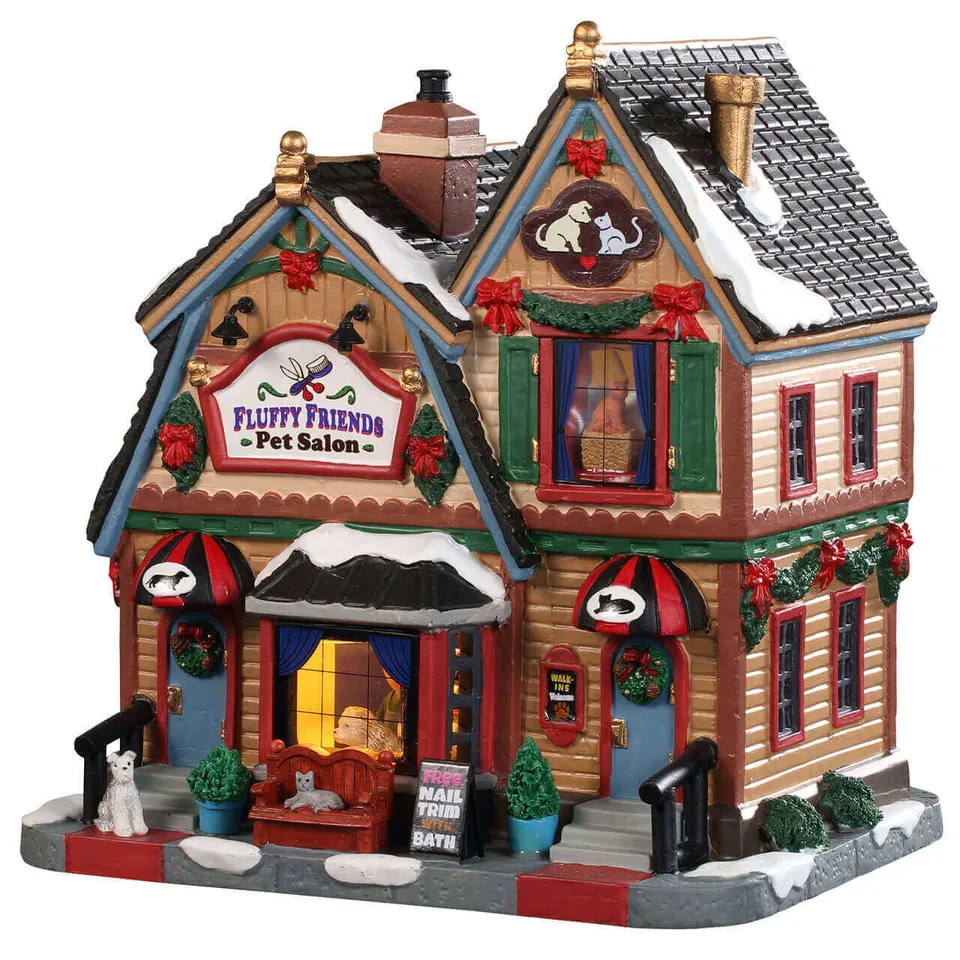lemax-fluffy-friends-pet-salon-miniaturhaus image 1