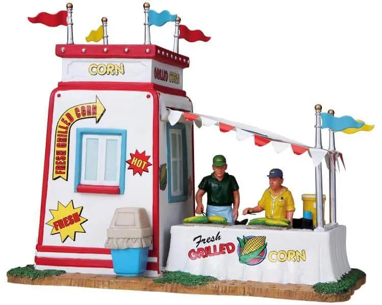 lemax-carnival-corn-stand-marktstand-holidays-seasons image 1