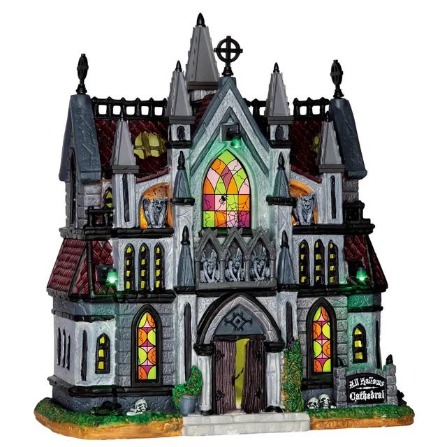 lemax-all-hallows-cathedral-spooky-town-geb-ude image 1