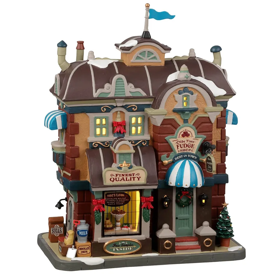 lemax-olde-time-fudge-shop-beleuchtetes-miniatur-geb-ude-caddington-village image 1