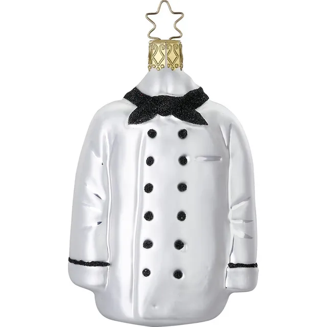 inge-glas-manufaktur-franz-sische-kochjacke-weihnachtsanh-nger-aus-glas-9-cm-wei image 1