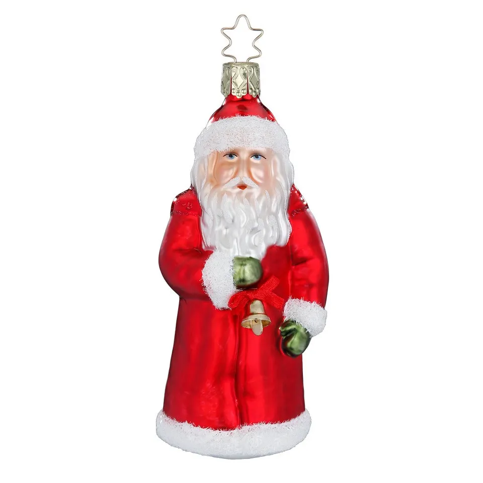 inge-glas-froher-bescherer-weihnachtsmann-christbaumkugel-13-cm image 1