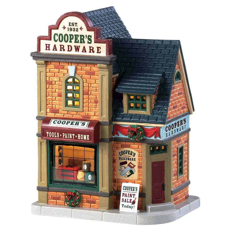lemax-coopers-hardware-miniaturladen-weihnachtsdorf image 1