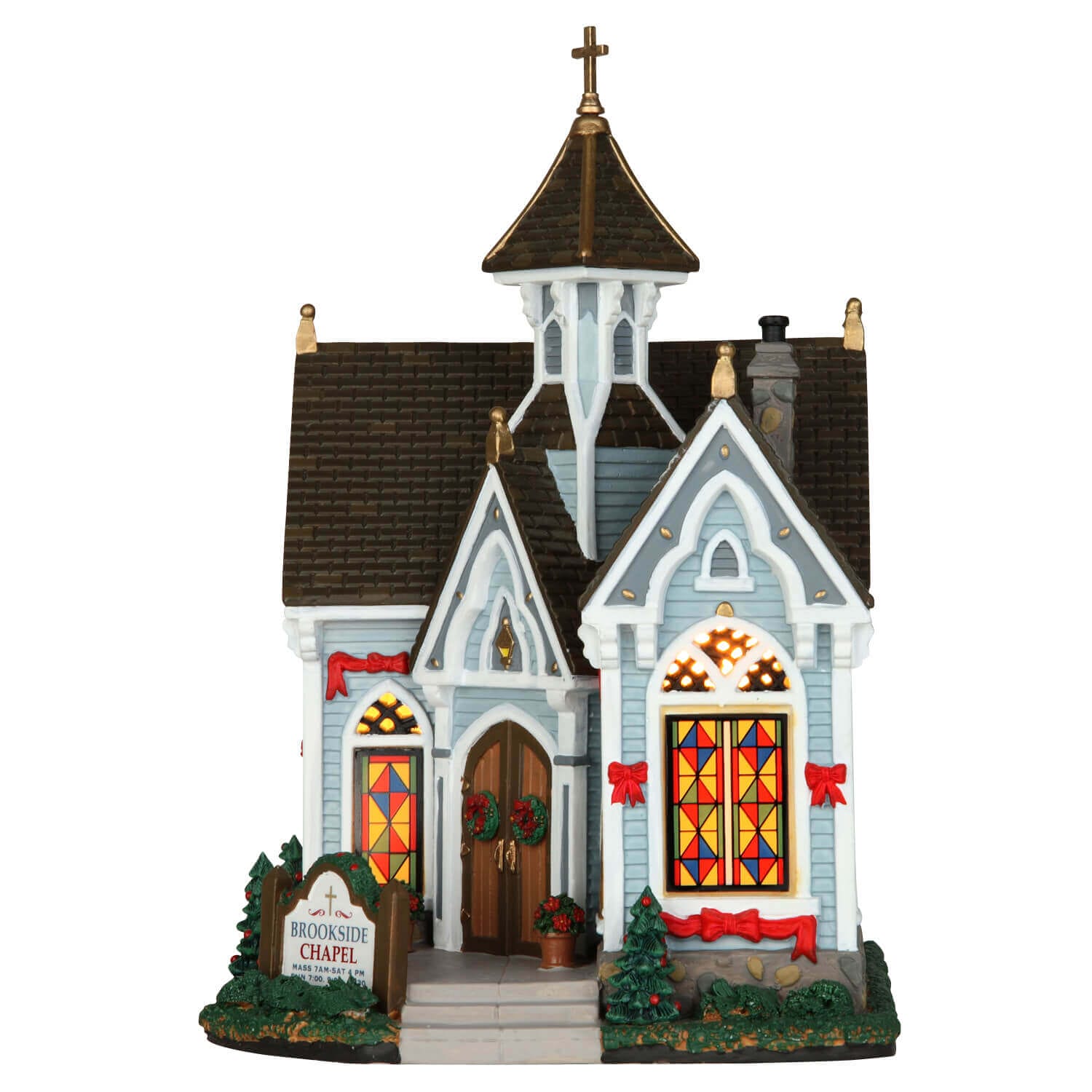 lemax-brookside-chapel-beleuchtetes-miniatur-kirchenhaus image 3