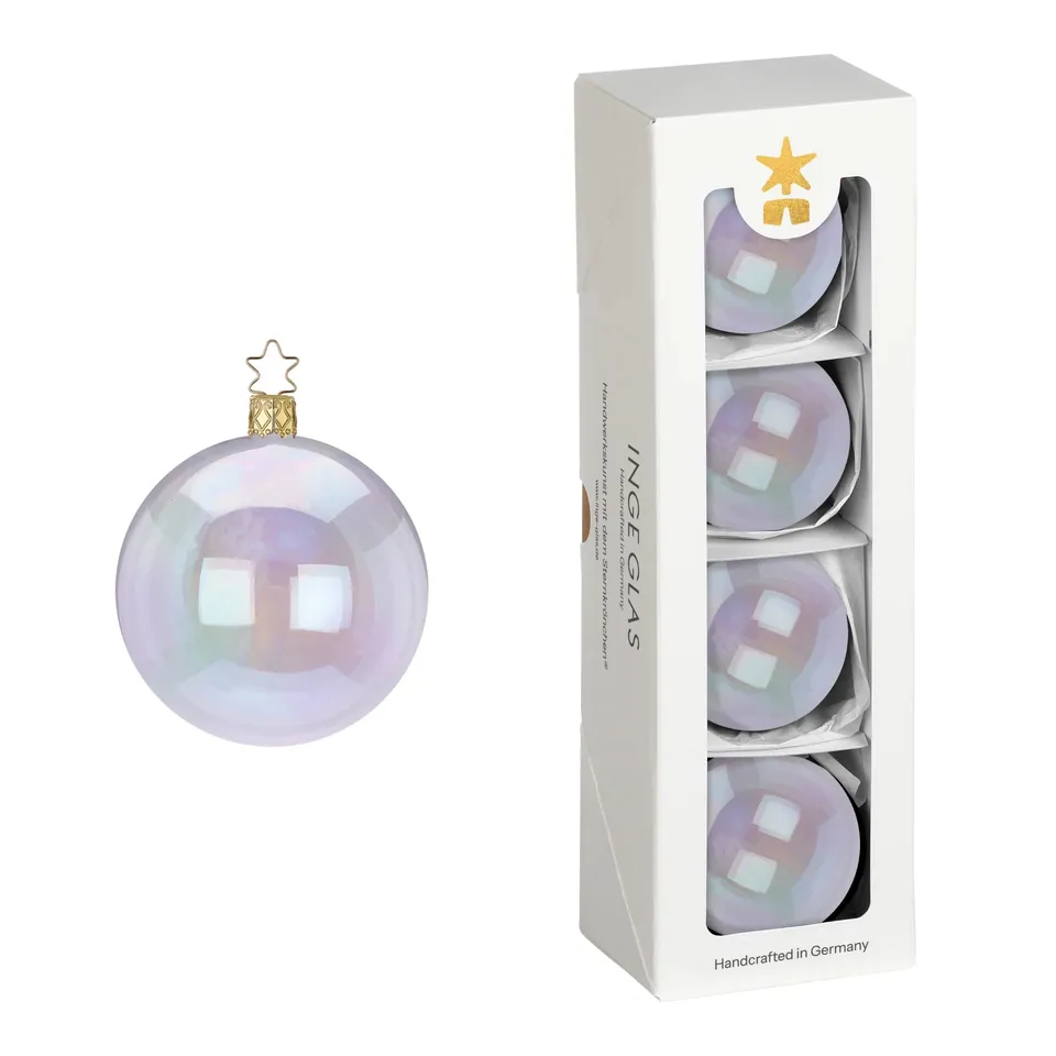 inge-glas-kugeln-irisierend-christbaumkugeln-6-cm-glasklar image 1