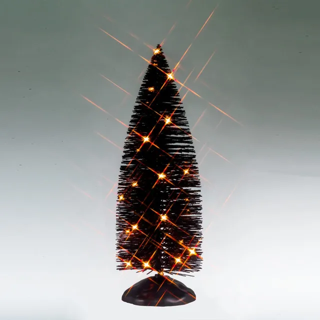 lemax-black-bristle-tree-with-orange-lights-spooky-town-halloween-baum image 1