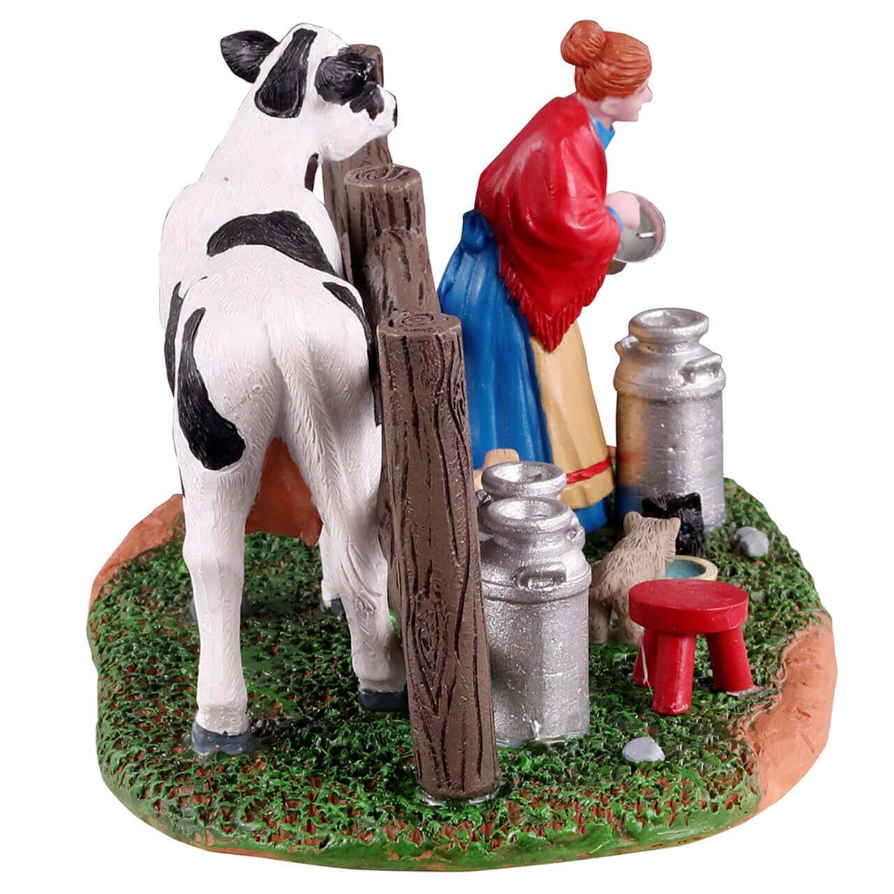 lemax-victorian-dairy-farmer-b-uerin-mit-kuh-und-milchkannen image 2