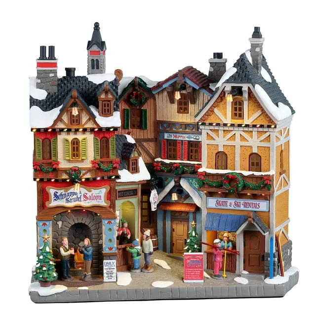 lemax-alpine-winter-shops-vail-village-geb-ude-set image 1