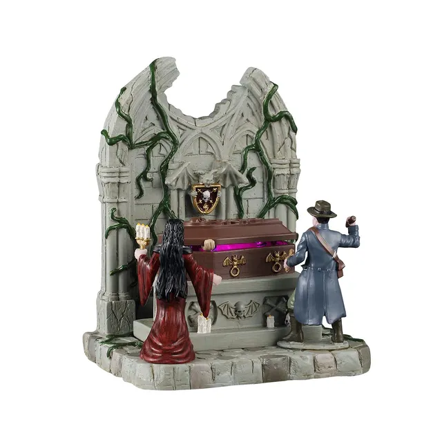 lemax-lighted-coffin-beleuchtete-miniatur-szene-spooky-town image 1