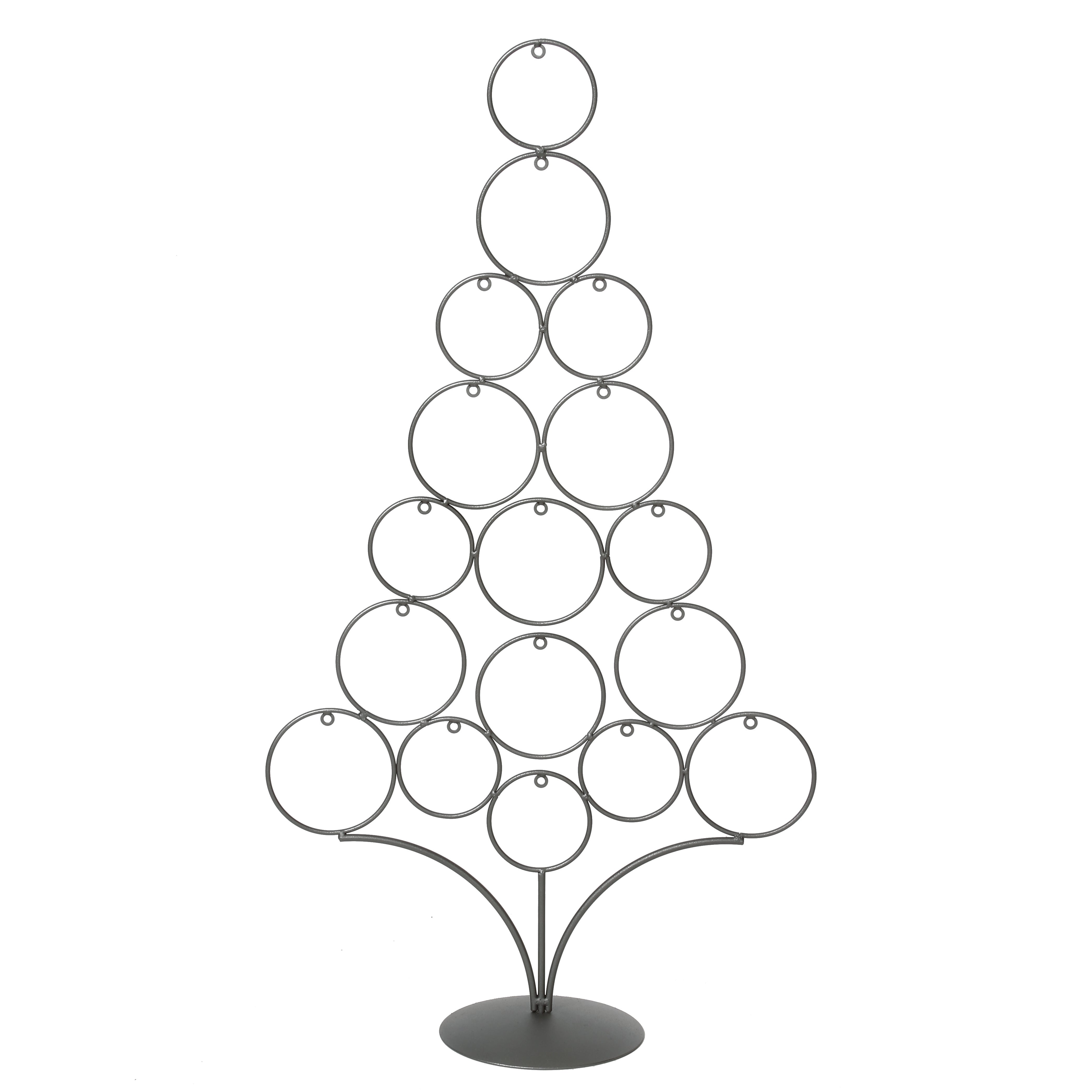 inge-glas-deko-baum-ringe-anthrazit-metall-83-cm image 1