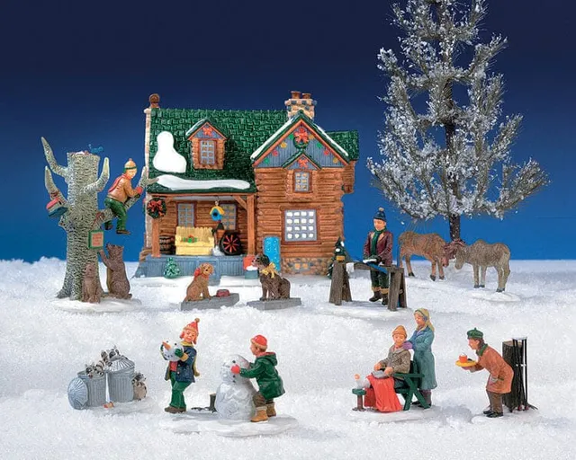lemax-12-pc-wilderness-retreat-kit-miniatur-set image 1