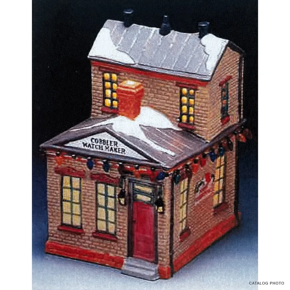 lemax-cobbler-watchmaker-beleuchteter-uhrmacher-laden image 1