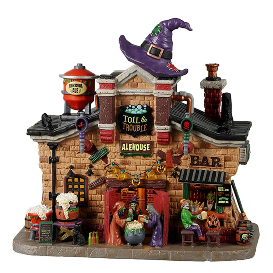 lemax-toil-trouble-alehouse-spooky-town-hexenhaus image 1