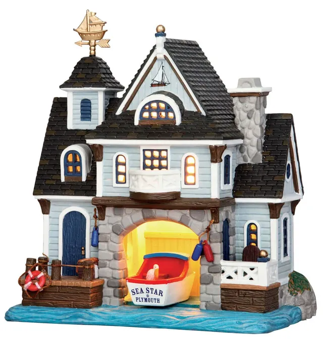 lemax-boathouse-holidays-seasons-miniaturhaus image 1
