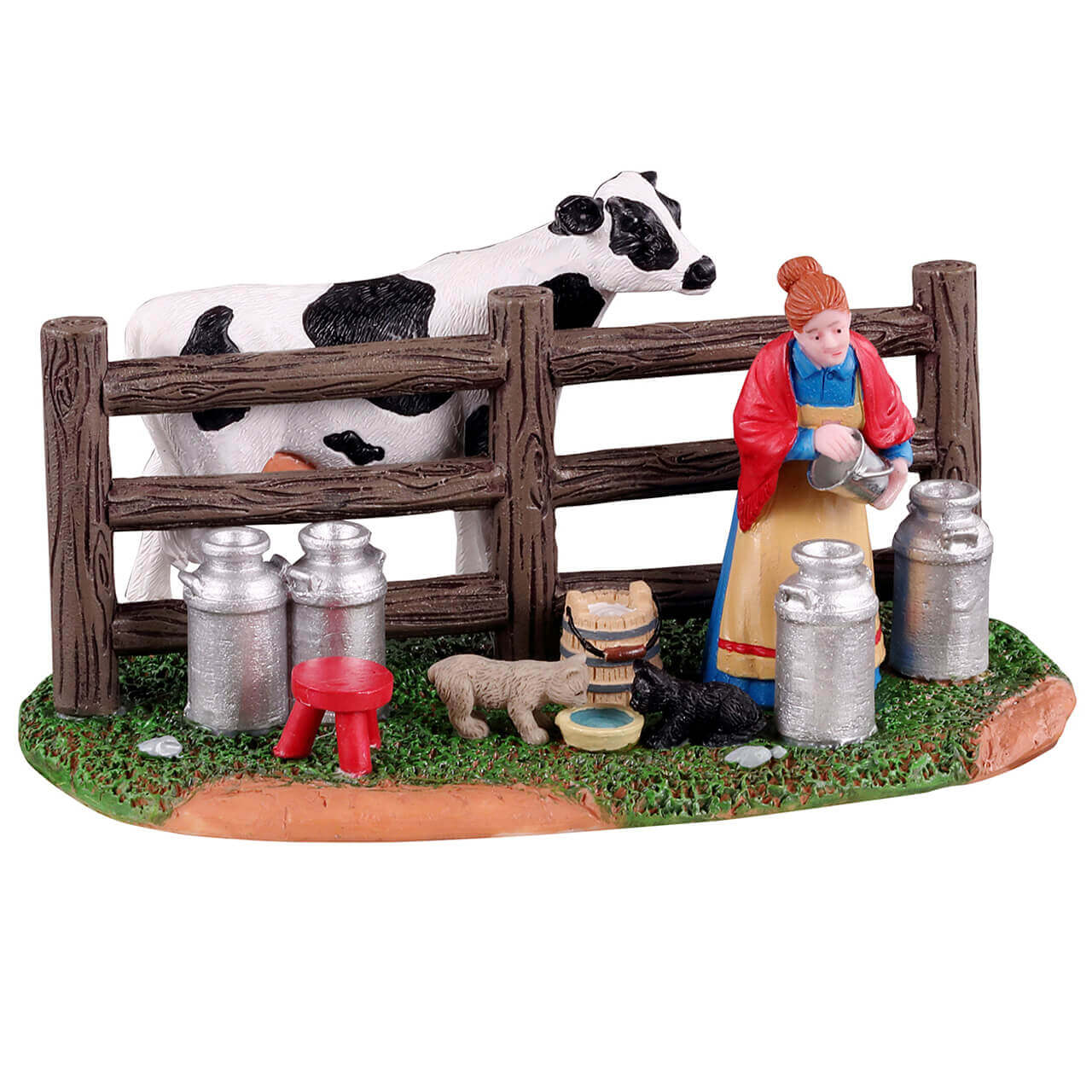 lemax-victorian-dairy-farmer-b-uerin-mit-kuh-und-milchkannen image 1