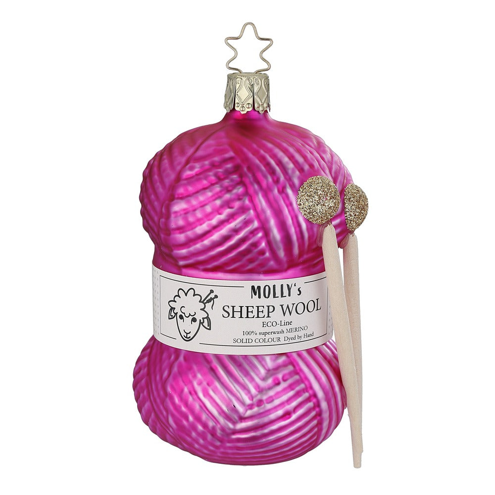 inge-glas-strickfreude-pink-christbaumkugel-11-5-cm image 1