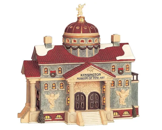 lemax-kensington-art-museum-beleuchtetes-miniaturhaus-museum image 1