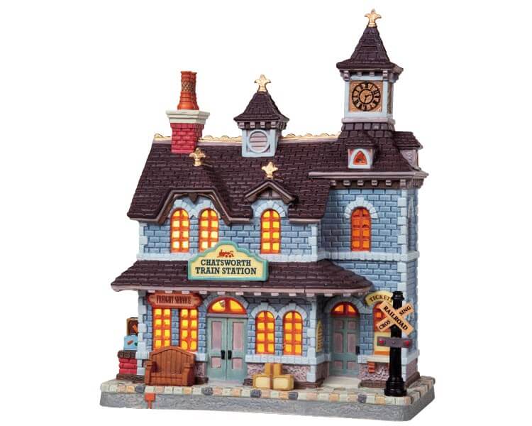 lemax-chatsworth-railroad-station-miniatur-bahnhof image 1