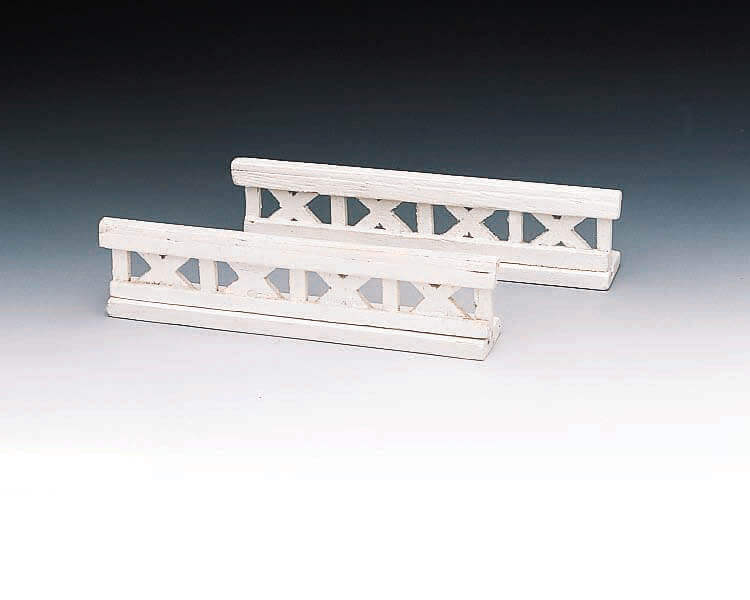 lemax-crossed-wooden-fence-set-of-2-miniatur-zaun image 1