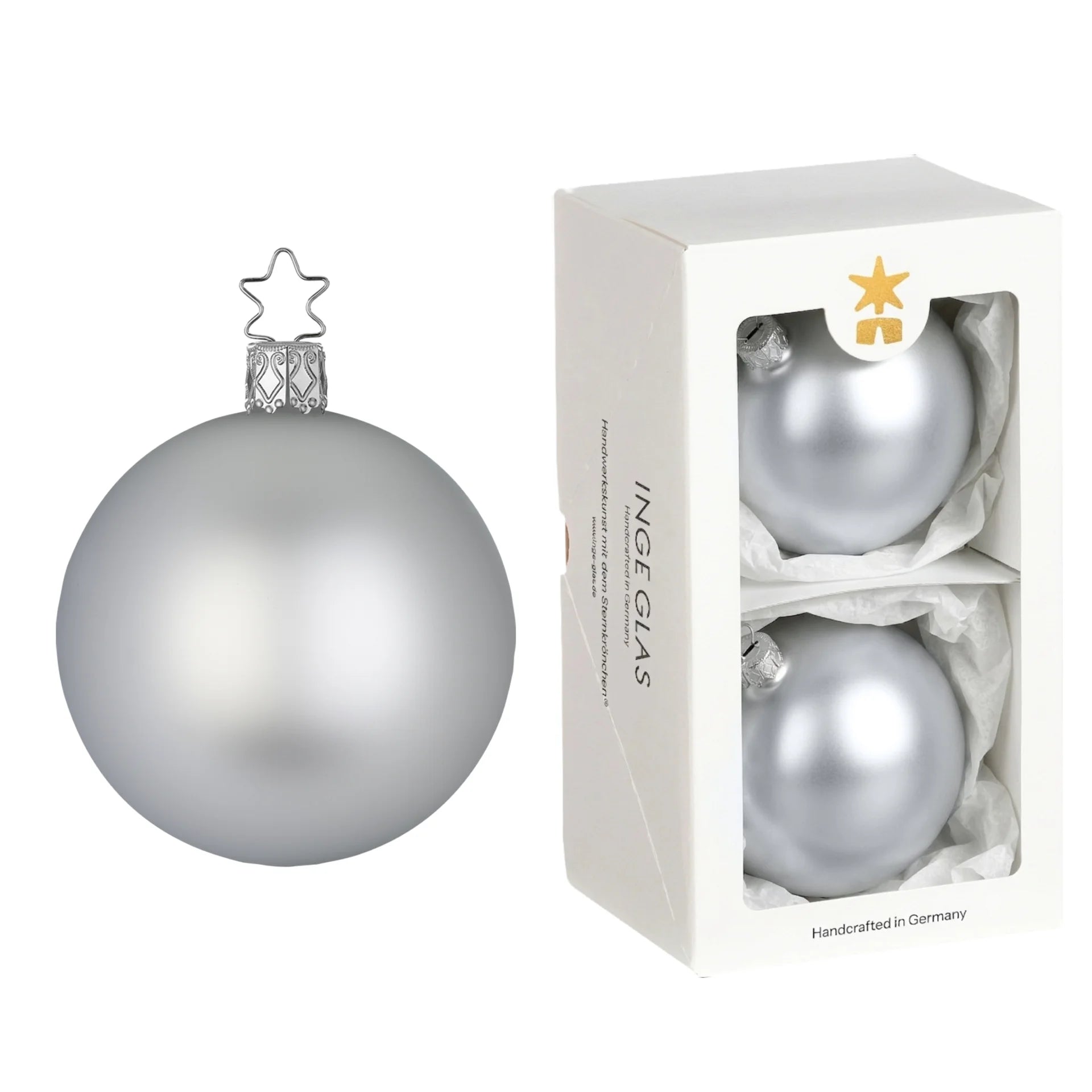 inge-glas-kugeln-christbaumkugeln-perlgrau-matt-10-cm image 1