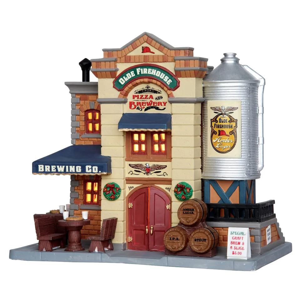 lemax-olde-firehouse-pizza-brewery-weihnachtshaus image 1