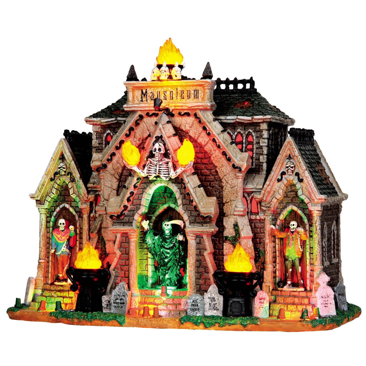 lemax-all-hallows-mausoleum-spooky-town-haus-mit-licht-und-sound image 1