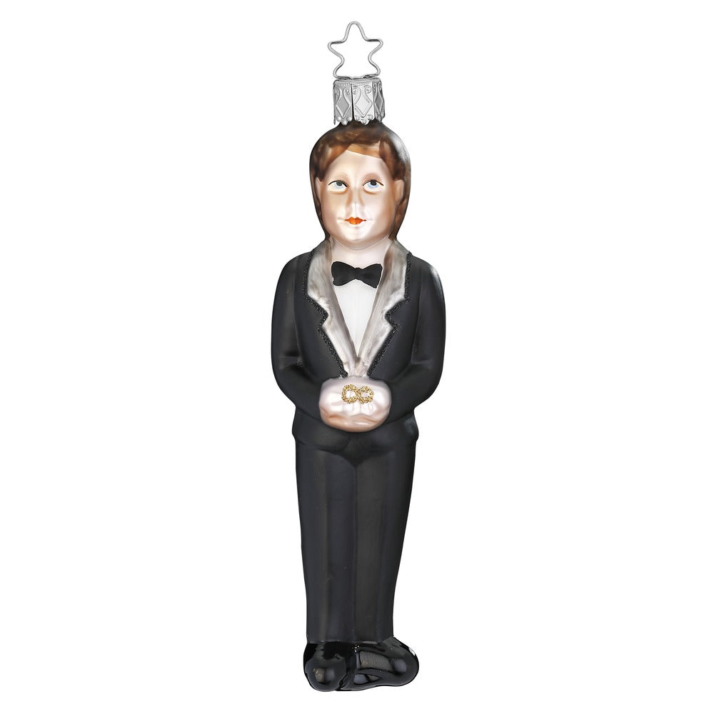 inge-glas-manufaktur-br-utigam-15-cm-handgefertigter-weihnachtsbaumanh-nger-in-s image 1