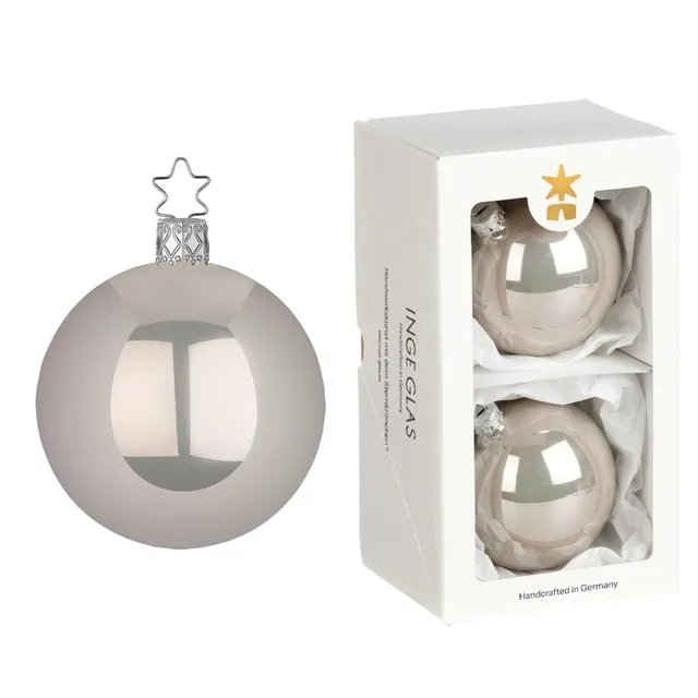 inge-glas-christbaumkugeln-kieselgrau-opal-10-cm image 1
