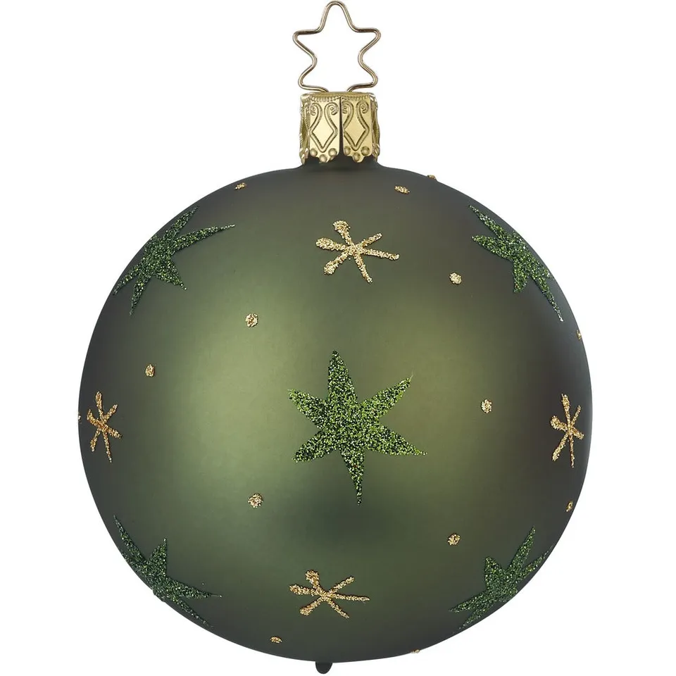 inge-glas-sternenhimmel-10-cm-gl-nzende-christbaumkugel-mit-sternenmotiv-aus-gla image 1