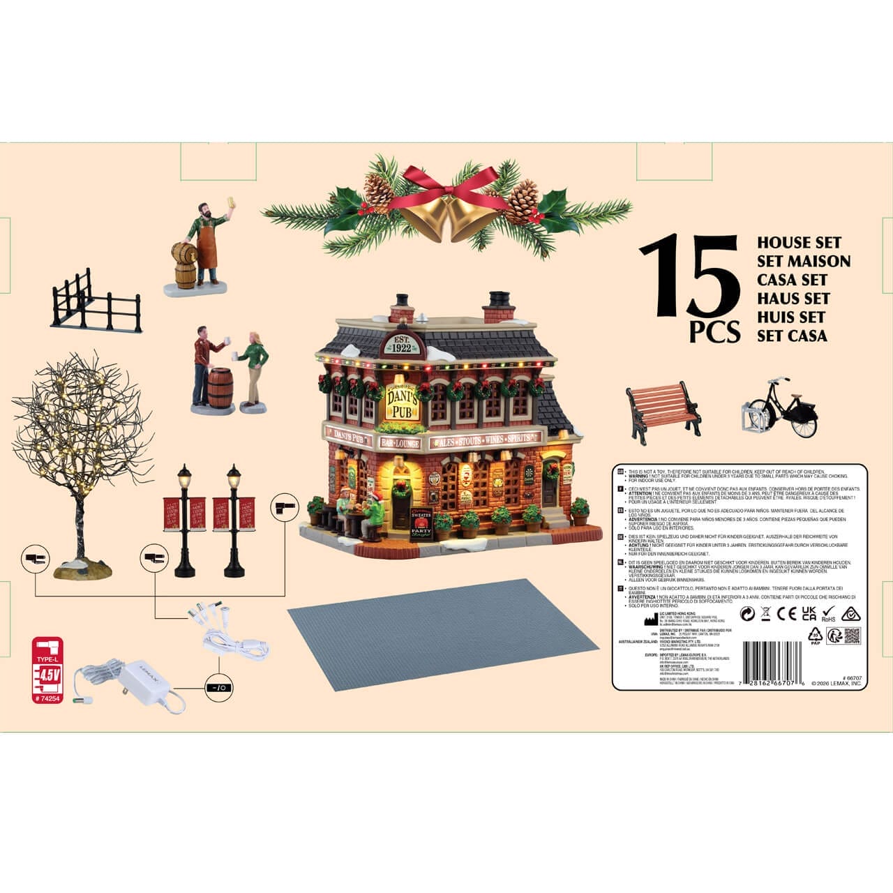lemax-dani-s-pub-set-beleuchtetes-miniaturhaus-set-caddington-village image 3