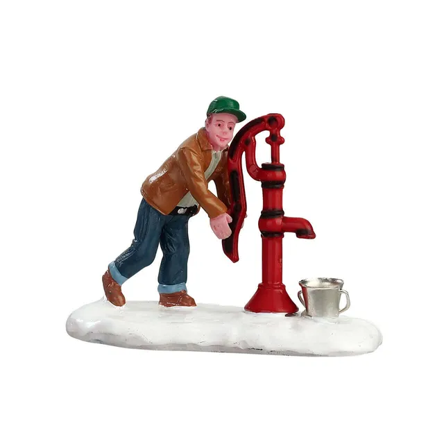 lemax-hand-pump-helper-winterfigur-miniwelt-zubeh-r image 1