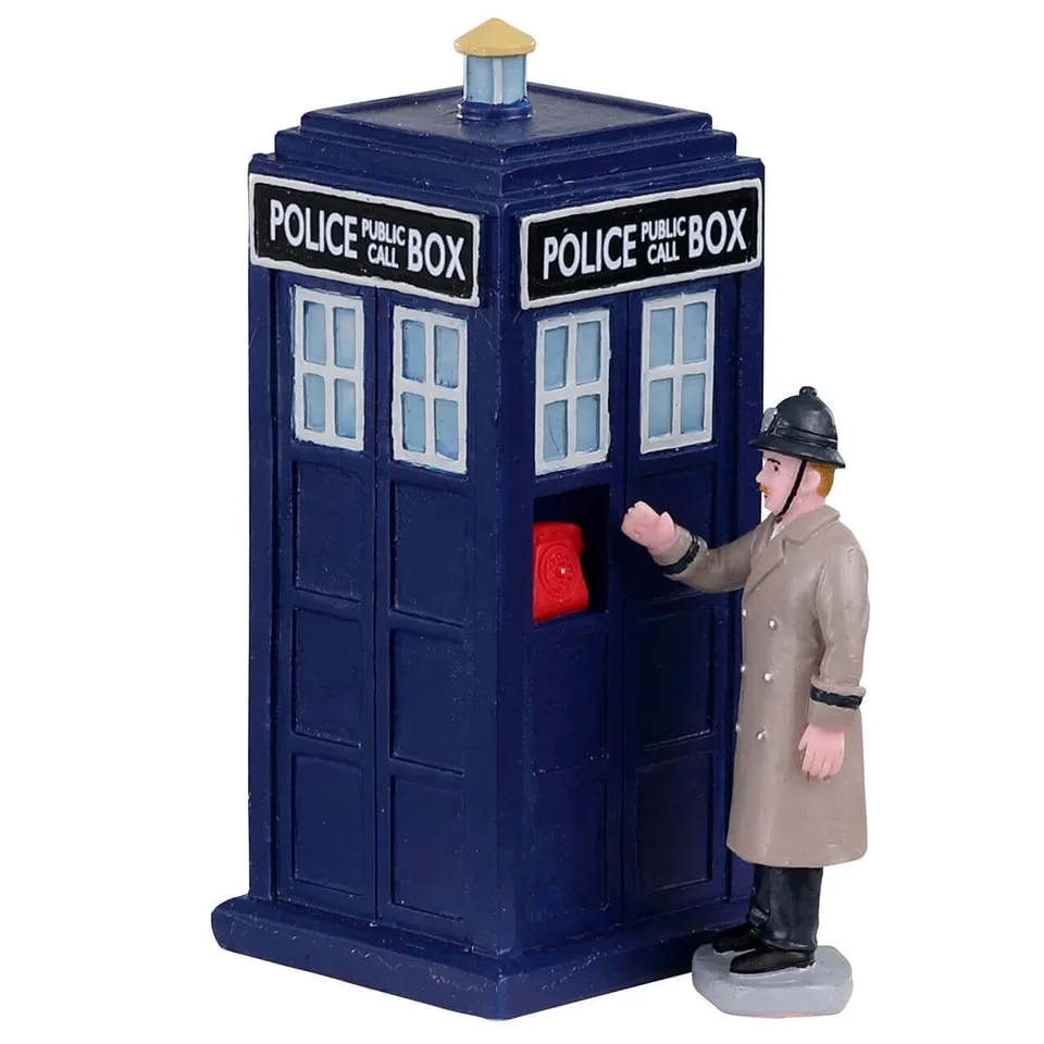 lemax-police-call-box-caddington-figur image 1
